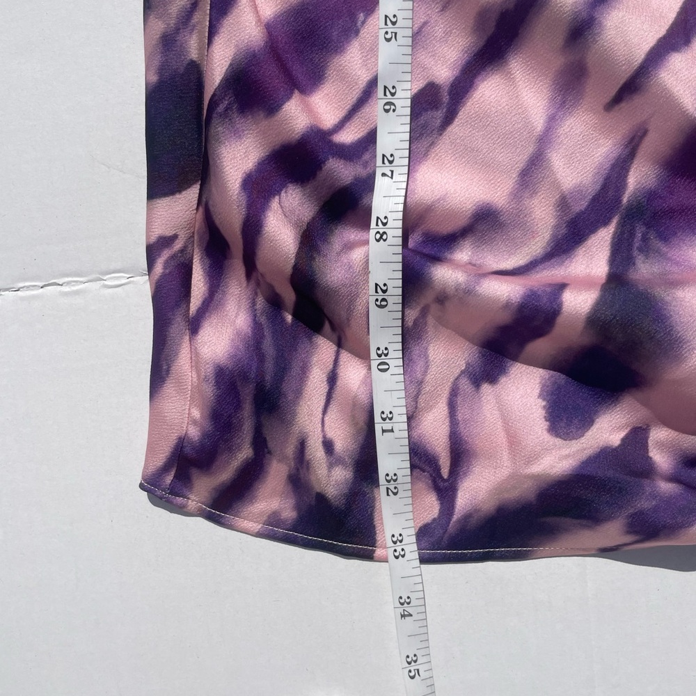 Topshop Purple Animal Print Ruched Mini Dress | US 8 | NWT - Picture 6 of 7